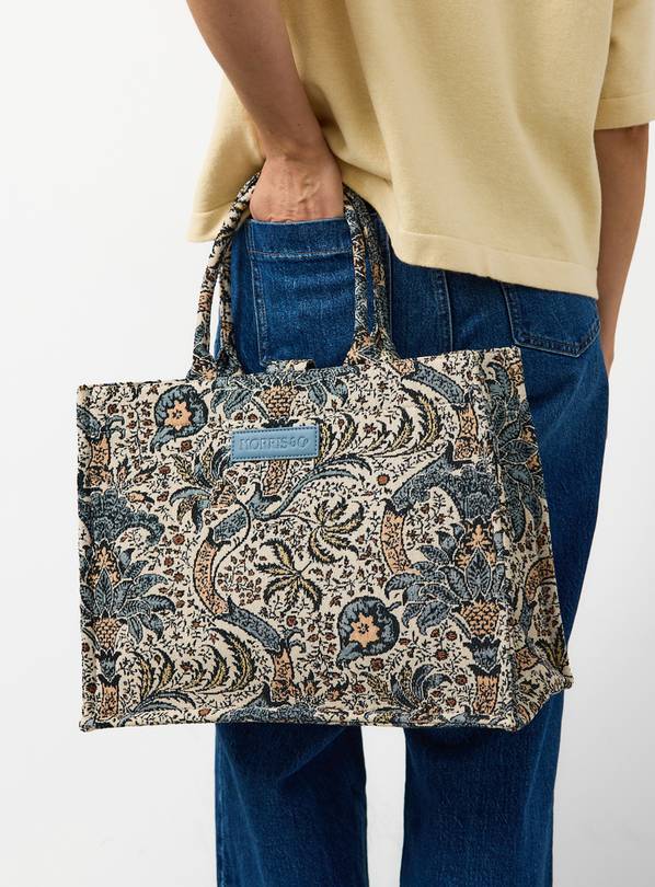 Tu x Morris & Co. Indian Rose Print Jacquard Bag One Size